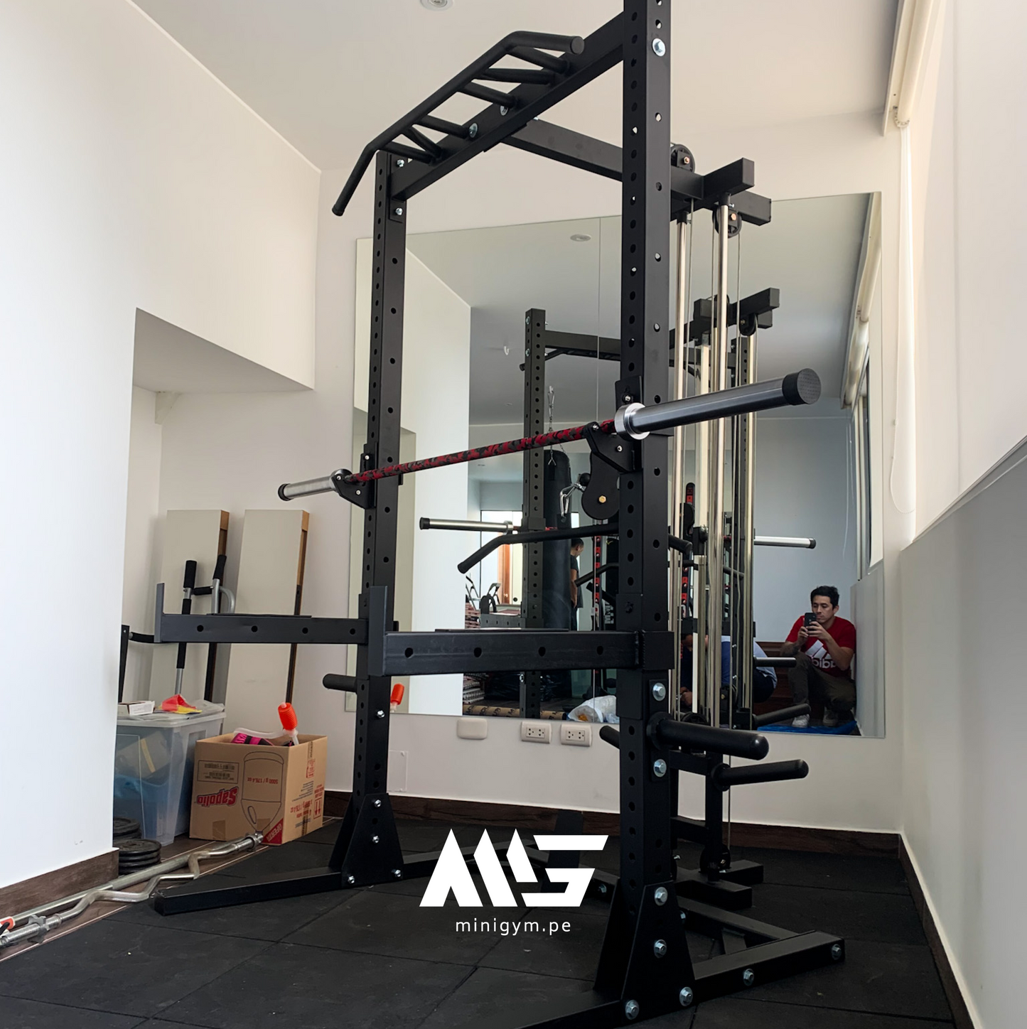 Squat stand + Polea 15 niveles - MIG