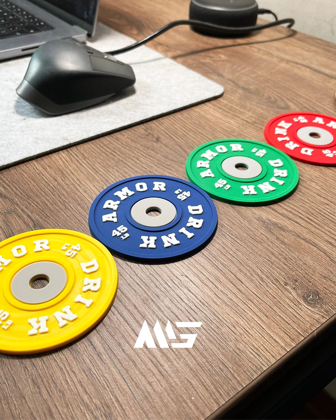 Posavasos de discos de peso - MIG