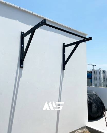 Barra de dominadas reforzada para pared