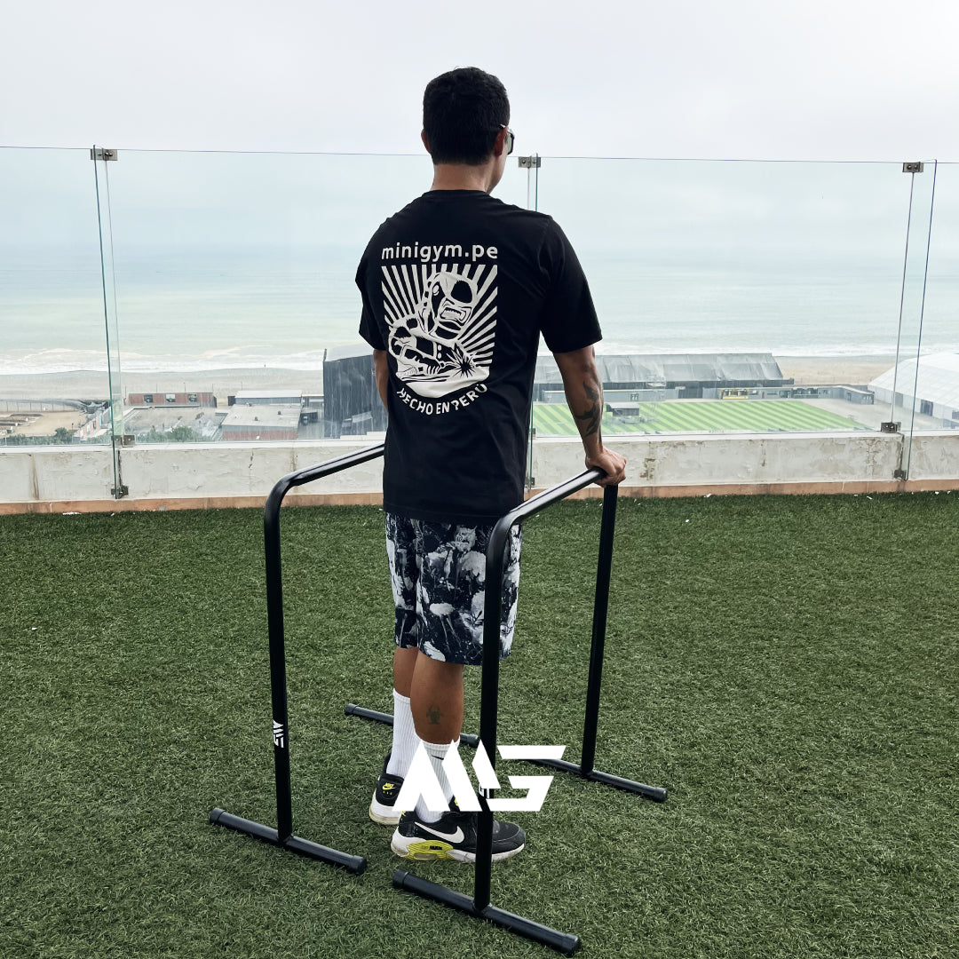 Paralelas para entrenar en casa color negro