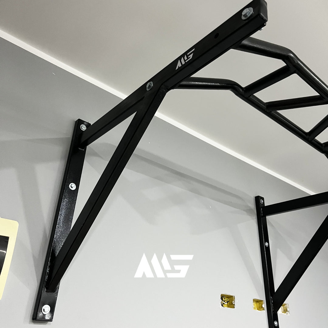 Barra multiagarre compatible con rack y barra de dominadas para calistenia