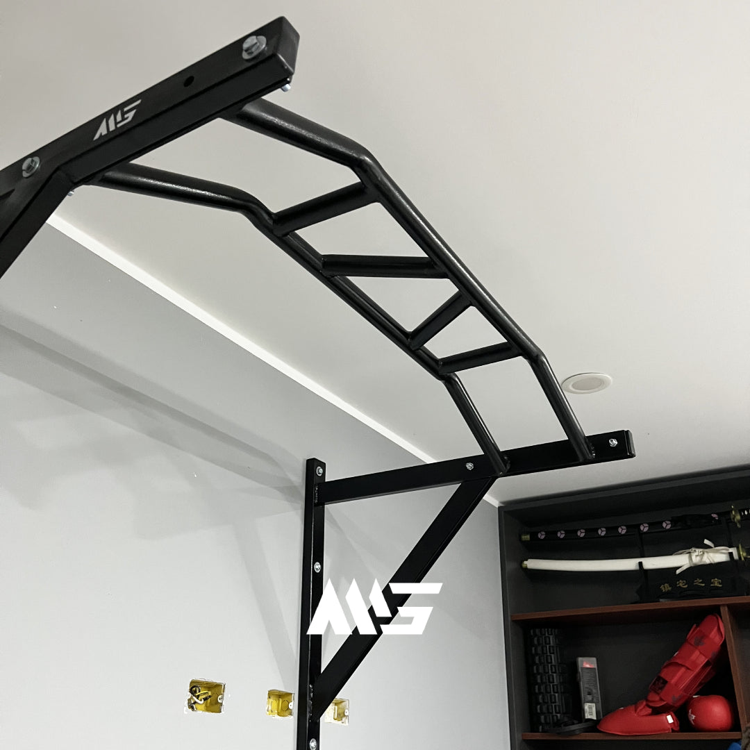 Detalle de agarres barra multiagarre MiniGym Perú para gym en casa
