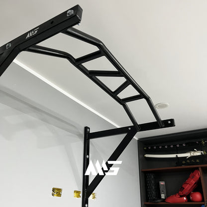 Detalle de agarres barra multiagarre MiniGym Perú para gym en casa