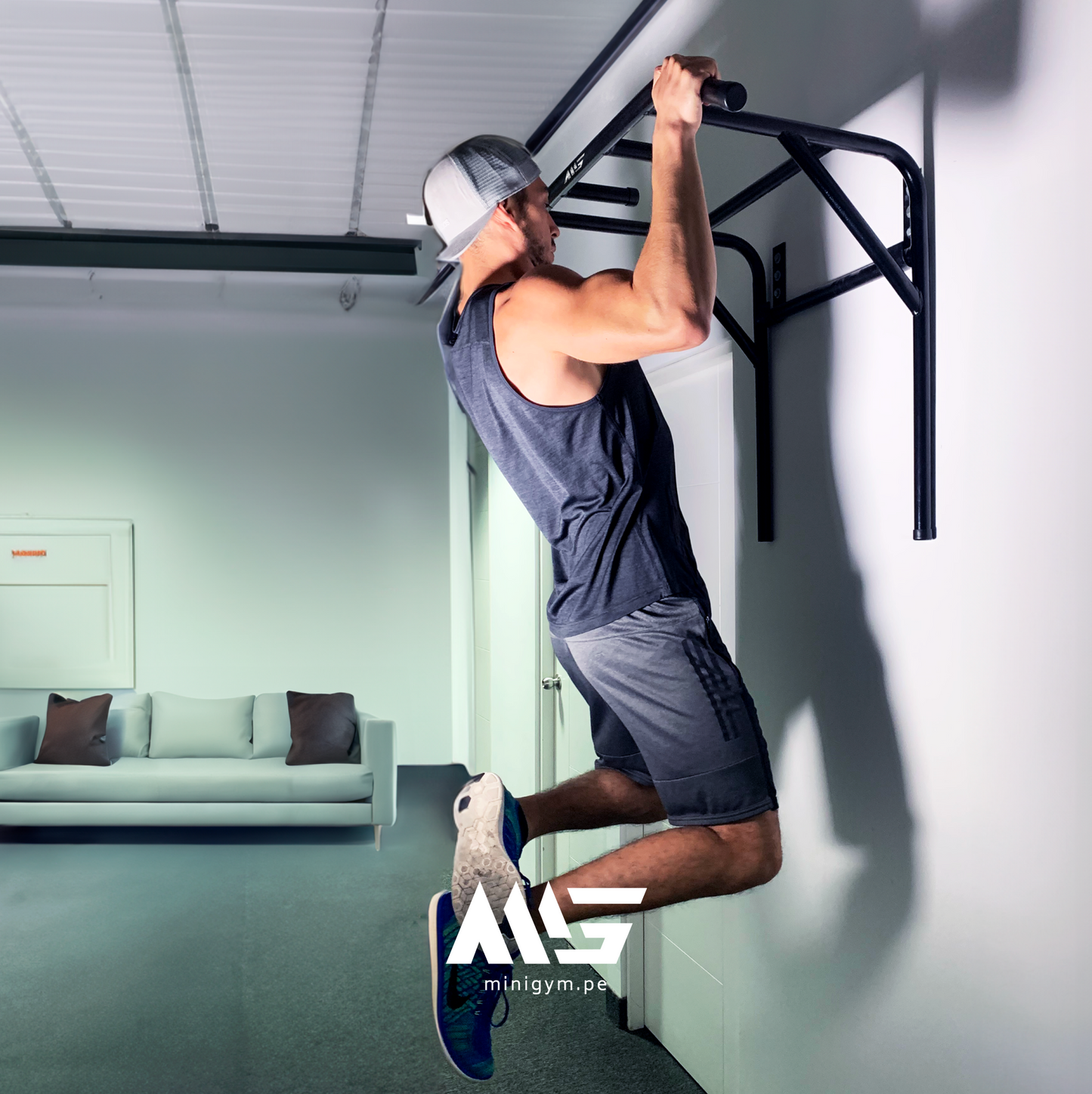 Ejercicio Barra Dominadas Pared Desmontable En Crossfit Paralelas