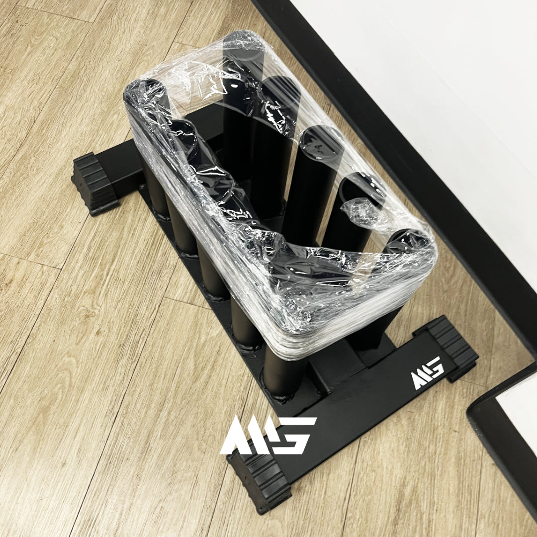 Soporte vertical para 10 barras olímpicas – home gym MiniGym Perú